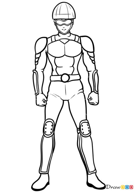 How To Draw License Less Rider One Punch Man