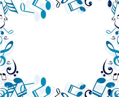 Transparent Music Note Border Clip Art Library