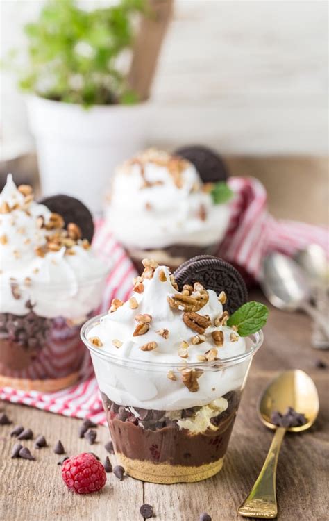 When you think of the best chocolate dessert recipe, that isn't cake, this one will come to mind. Individual 7 Layer Dessert Dip Cups