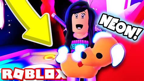 Getting A Neon Dog Pet And Naming It Spike In Roblox Adopt Me Youtube