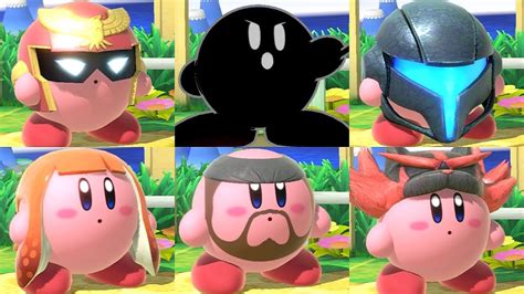 Super Smash Bros Ultimate All Kirby Hats And Powers Youtube