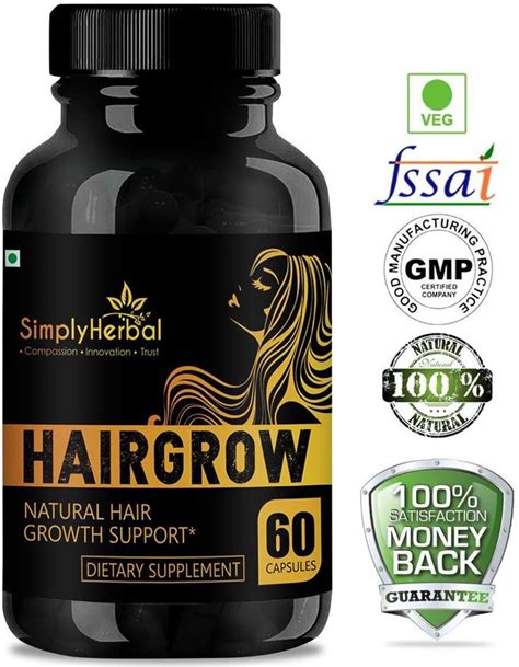 Simply Herbal Hair Grow Capsules Natural Extracts For Hair Growth