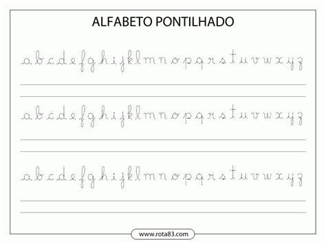Alfabeto Completo Da Língua Portuguesa → Abecedário Para Imprimir