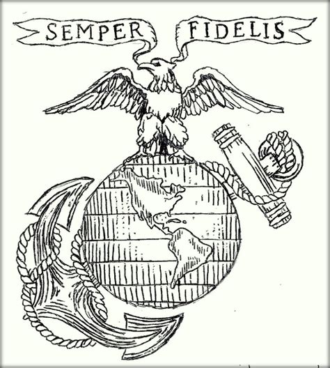 Marine Corps Coloring Pages At Getcolorings Free Printable