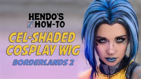 How To Cel Shaded Wig Borderlands 2 Maya Cosplay Youtube
