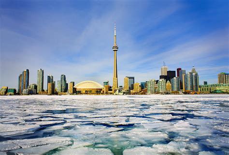 Toronto Skyline In Winter Photograph By Peter Mintz Pixels