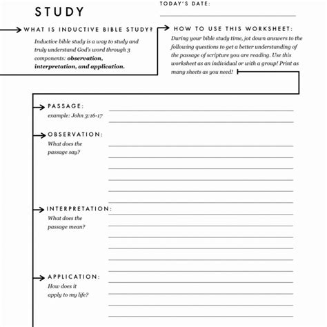 Bible Worksheets For Adults