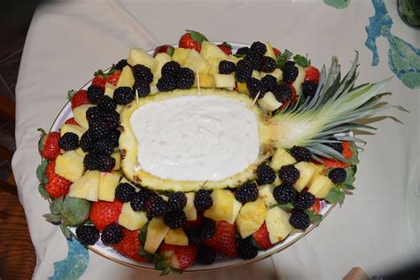 Fruit Dip In Hulled Pineapple Fruit Dip Cooking And Baking Acai Bowl