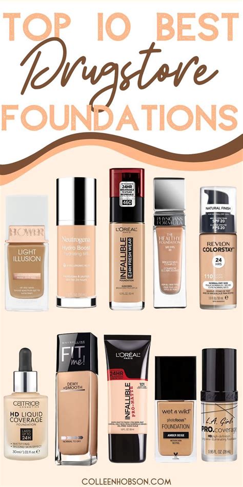 The 10 Best Drugstore Foundations For Flawless Coverage Artofit