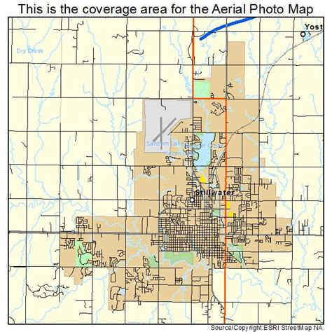 Aerial Photography Map Of Stillwater Ok Oklahoma