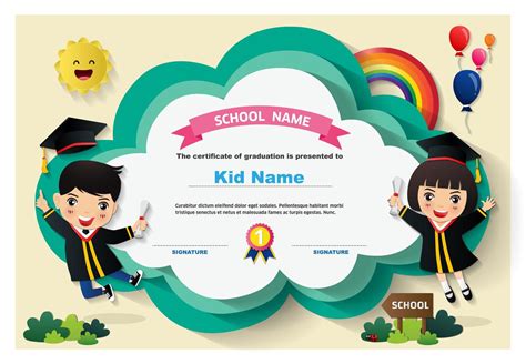 Preschool Graduation Certificate Editable Free Pre Kindergarten