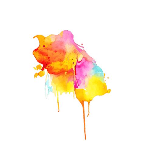 Watercolor Paint Drips And Splatters Background · Creative Fabrica
