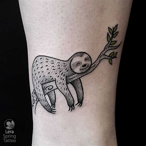 Sloth Tattoo Ideas For Those Who Take Things Slow ⊙ω⊙