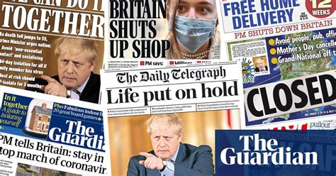 Life Put On Hold What The Papers Say About The Uk Coronavirus Crisis