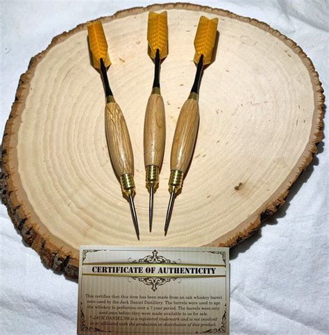 Darts Set Hand Turned Dart Set Of 3 Made In Wood Choice Steel Etsy