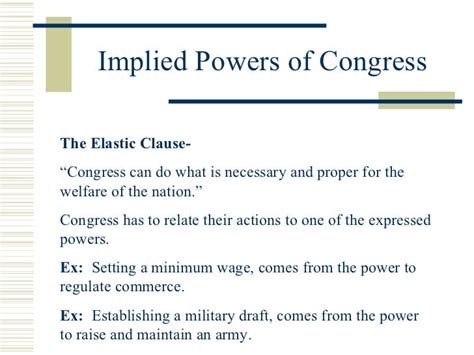 Powers Of Congress