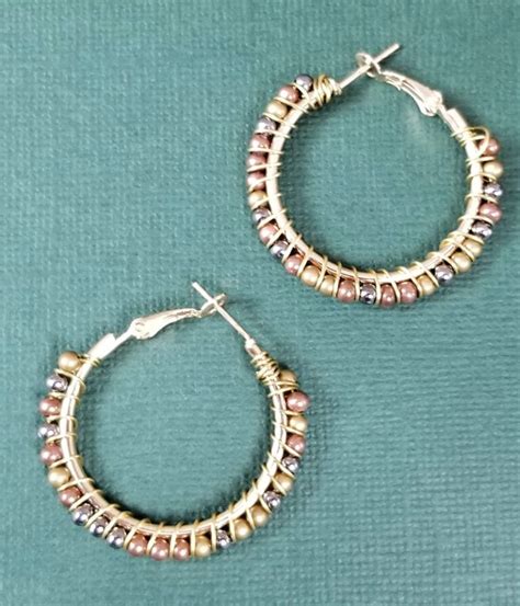 How To Wire Wrap Hoop Earrings Moms And Crafters