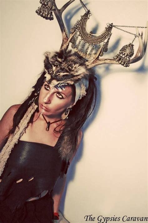 Gallery For Antler Headdress Tutorial Headdress Warrior Costume