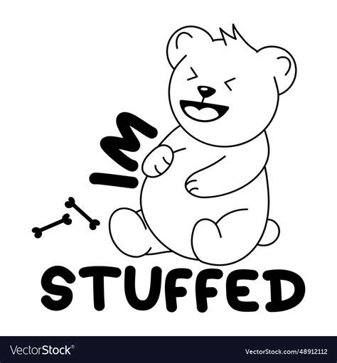 Im Stuffed Royalty Free Vector Image Vectorstock