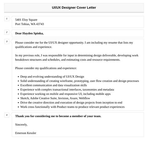 Uiux Designer Cover Letter Velvet Jobs