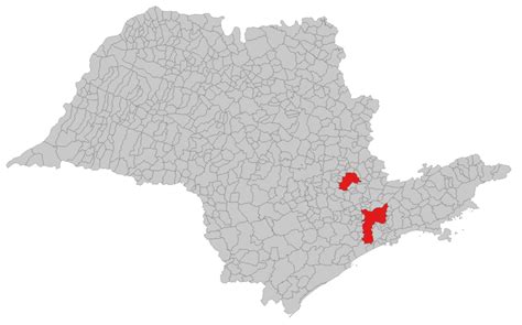 Mapa Politico Do Estado De Sao Paulo