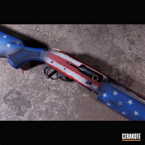 American Flag Mossberg Shotgun By Jeremy Paynter Cerakote