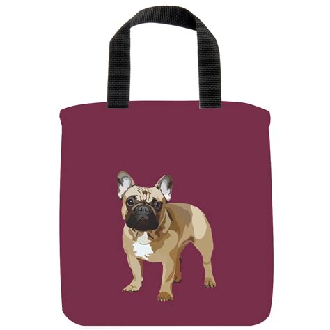 The English Bulldog Mini Tote Bag With Flowers Is Cute And Functional