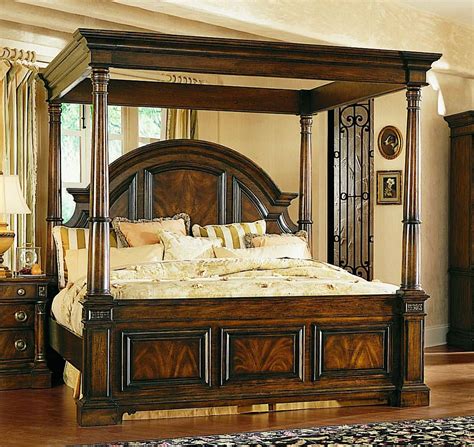 Bed canopies add drama and romance to any bedroom in minutes. Pulaski Sloane Street Poster Canopy Bed 284154 ...