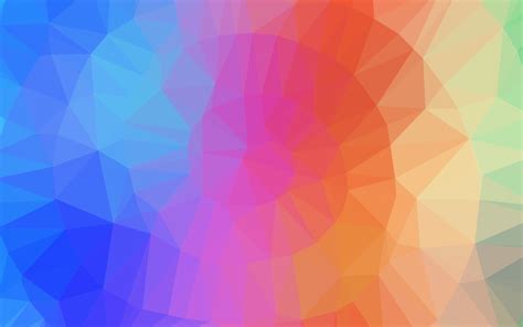 Light Multicolor Rainbow Vector Abstract Polygonal Cover 6979689