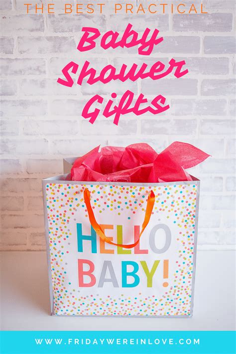 Wondering what gift could tell her how special this occasion is to you? Practical Baby Shower Gifts - Friday We're in Love