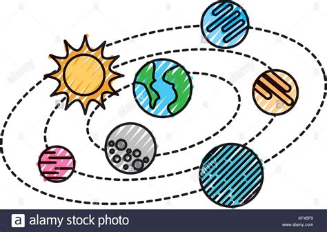 Solar System Map Stock Photos And Solar System Map Stock