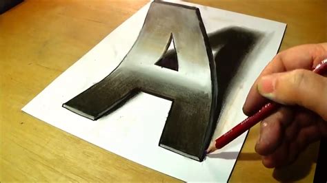 • 48 млн просмотров 3 года назад. Trick Art Drawing 3D Letter A - Anamorphic Illusion (Epic ...