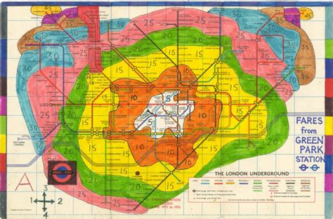 Transit Maps Historical Map Hand Drawn Fare Zone London Underground