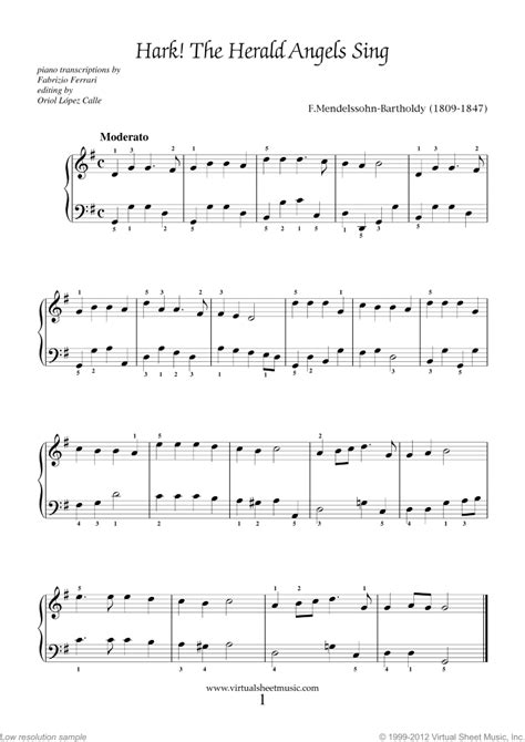 easy christmas piano sheet  songs printable   beginners collection