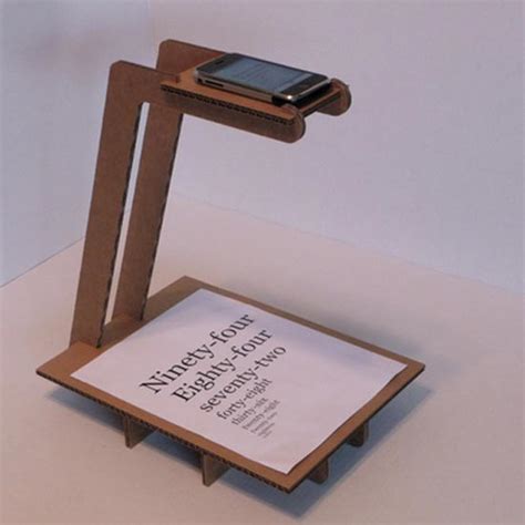 Cardboard Iphone Document Scanner