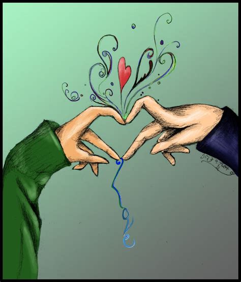 Can You Feel The Love Drawing With Pencil Color With Photoshop Cs3