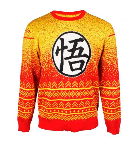 Maybe you would like to learn more about one of these? Dragon Ball Z Goku Symbol Sweater - Orange (S) | FYE