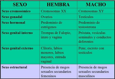 Ciencias De La Salud 2 Tipos De Sexo