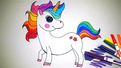 How To Draw A Unicorn Step By Step For Kids Easy Youtube