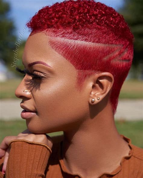 This Firey Pixie Cut By Stepthebarber Stopped Us Right In Our Tracks