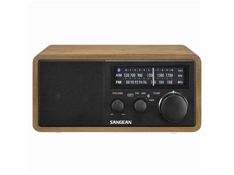 Sangean Wr 11bt Am Fm Tabletop Wooden Cabinet Radio Klapp Audio Visual