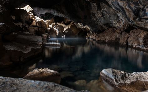 Clear Water In The Lake In The Cave Wallpapers And Images