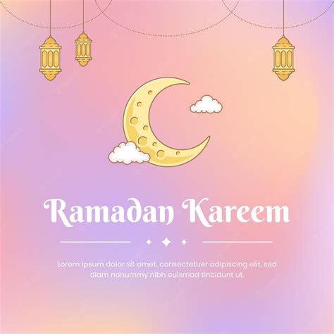 Premium Vector Gradient Ramadan Illustration