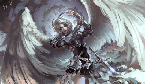 Angel Warrior Full Hd Wallpaper And Background Image 3000x1753 Id