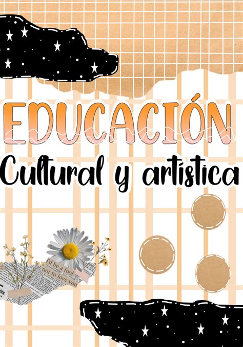 Portada Educación Cultural Y Artística Portadasbonitas Portadas Ideas