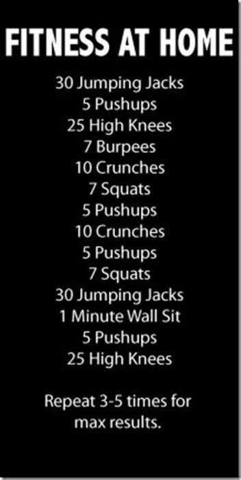10 Workouts To Do At Home
