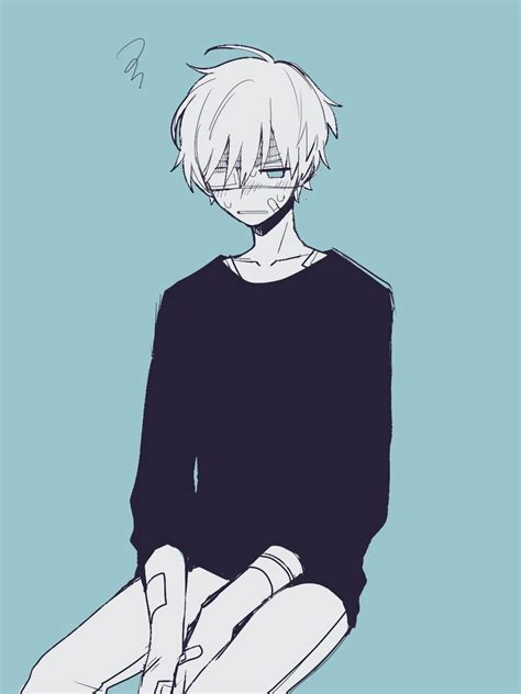 Depressed Cute Aesthetic Anime Boy Pfp