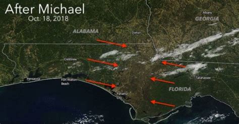 Michael Leaves Damage Scar 35 Miles Wide