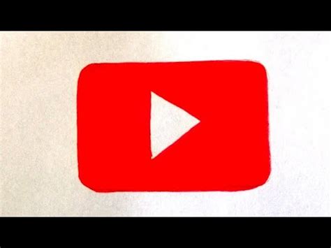 How To Draw Youtube Logo Very Easy YouTube