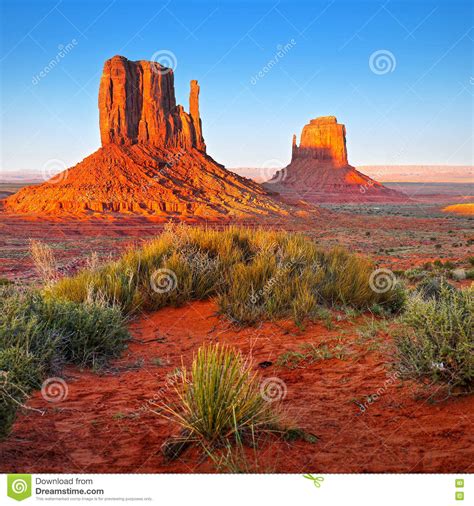Desert Landscape In Arizona Monument Valley Stock Image